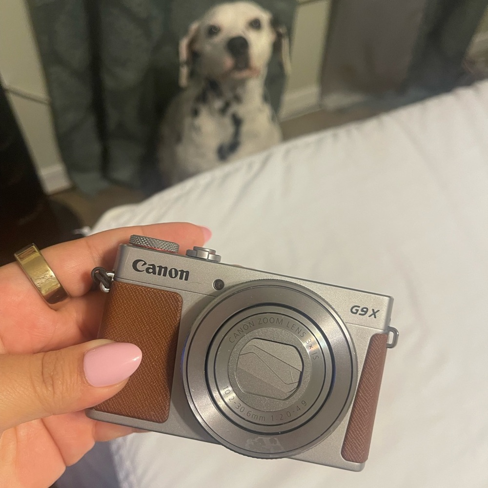 Canon Powershot G9X Silver and Brown Digital Camera